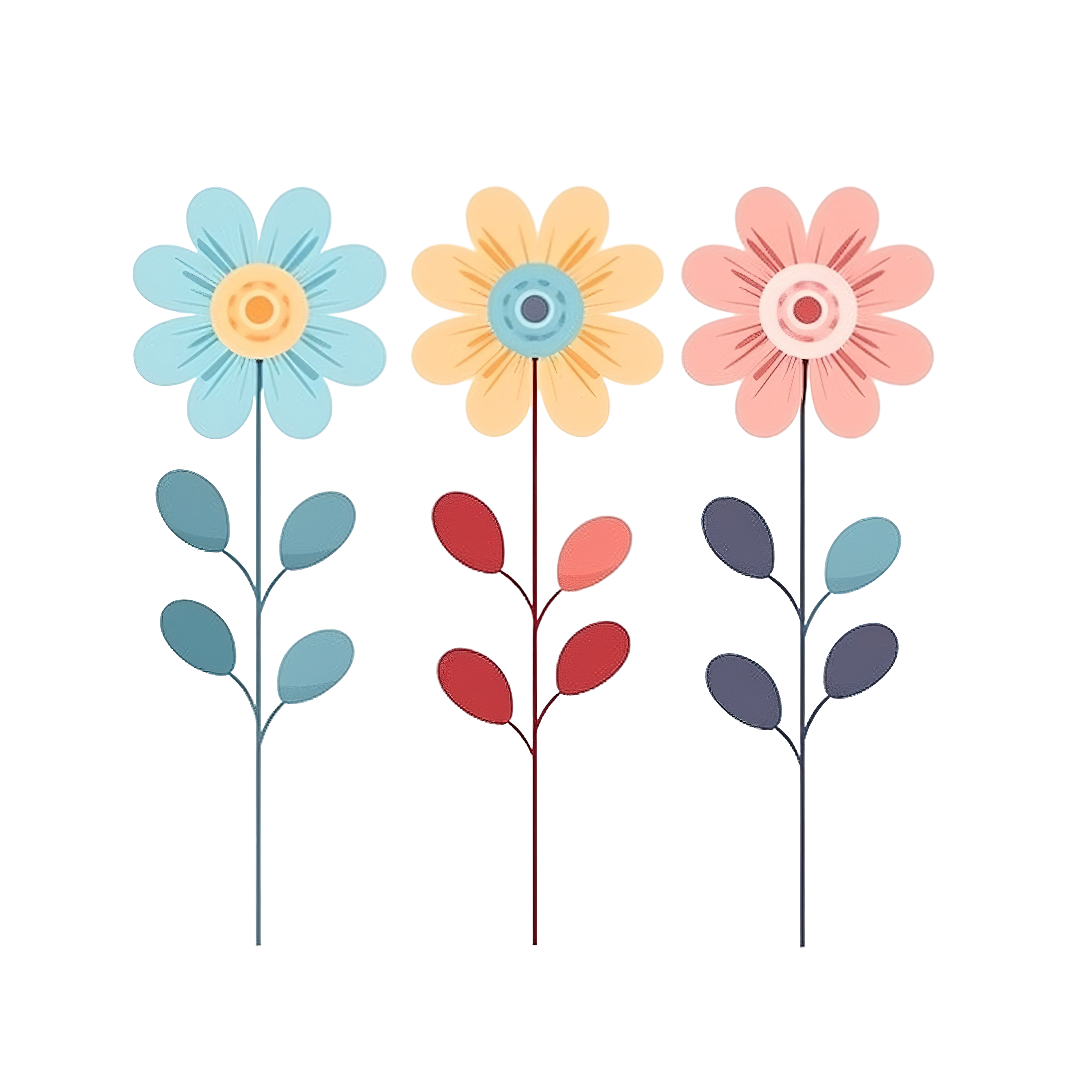—Pngtree—flowers minimal color element_14575264